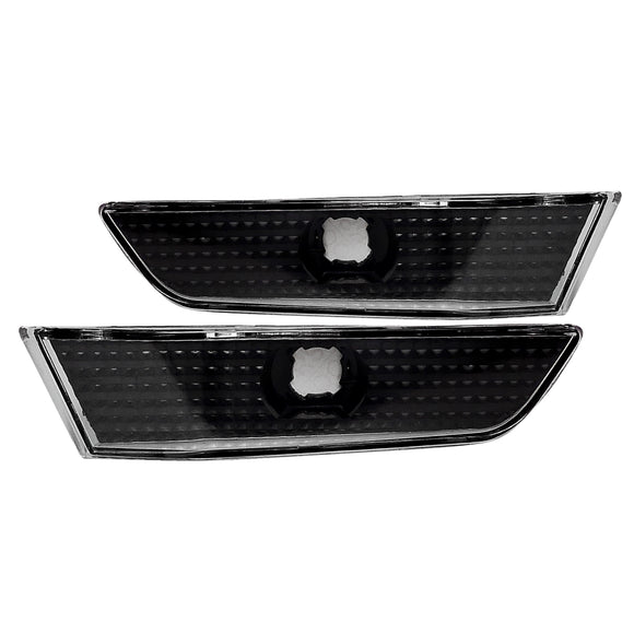 Coolstuffguru Compatible with Infiniti G35 2D Bumper Reflector Side Marker Lights Black