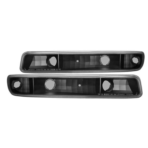 Coolstuffguru Compatible with GMC Yukon Bumper Signal Parking Lights Lamp Black