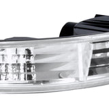 Coolstuffguru Compatible with Acura Integra Chrome Clear Parking Signal Bumper Lights