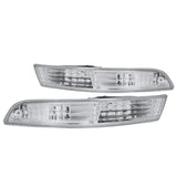 Coolstuffguru Compatible with Acura Integra Chrome Clear Parking Signal Bumper Lights