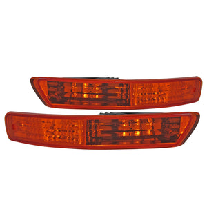 Coolstuffguru Compatible with Acura Integra Front Bumper Lights Turn Signal Parking Lamps Amber Pair