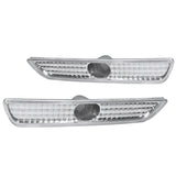 Coolstuffguru Compatible with Ford Mustang Replacement Clear Lens Corner Front Bumper Signal Lights Fog Lamps