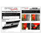 Coolstuffguru Compatible with Ford Mustang Replacement Clear Lens Corner Front Bumper Signal Lights Fog Lamps