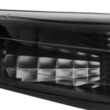 Coolstuffguru Compatible with Chevy Silverado Suburban 1500 2500 Tahoe Black Crystal Headlights+Bumper Lam