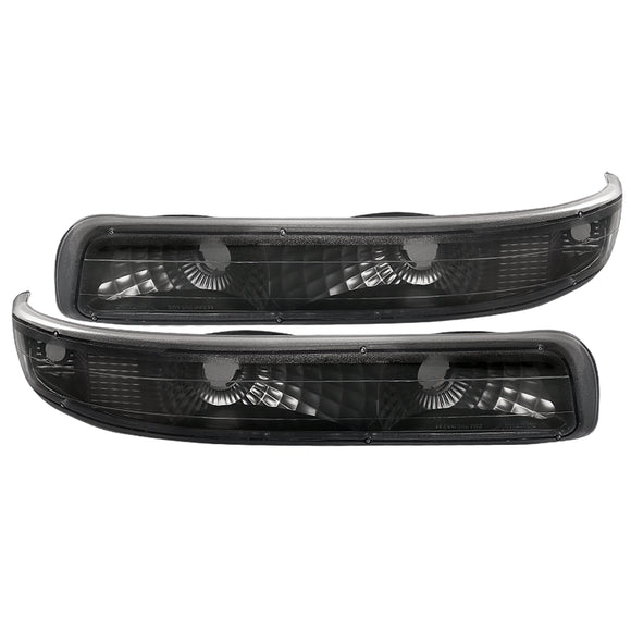 Coolstuffguru Compatible with Chevy Tahoe Suburban Bumper Signal Lights Black