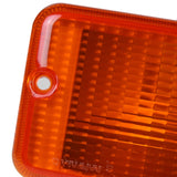 Coolstuffguru Compatible with Jeep Wrangler Replacement Amber Lens Front Signal Bumper Lights Pair