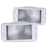 Coolstuffguru Chrome Housing Clear Lens Bumper Lights Compatible with Jeep Wrangler 1997-2006 L+R Pair Assembly