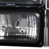 Coolstuffguru Compatible with GMC C10 Sierra Pickup Crystal Black Headlights Bumper Clear Corner Signal Lamps