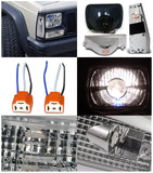 Coolstuffguru Compatible with Jeep Cherokee Projector Headlights+Crystal Clear Corner+Bumper Lamps