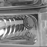 Coolstuffguru Compatible with Chevy Silverado Crystal Clear Lens Headlights with Bumper Lamps