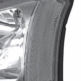 Coolstuffguru Compatible with Chevy Silverado Crystal Clear Lens Headlights with Bumper Lamps