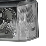 Coolstuffguru Compatible with Chevy Silverado Crystal Clear Lens Headlights with Bumper Lamps