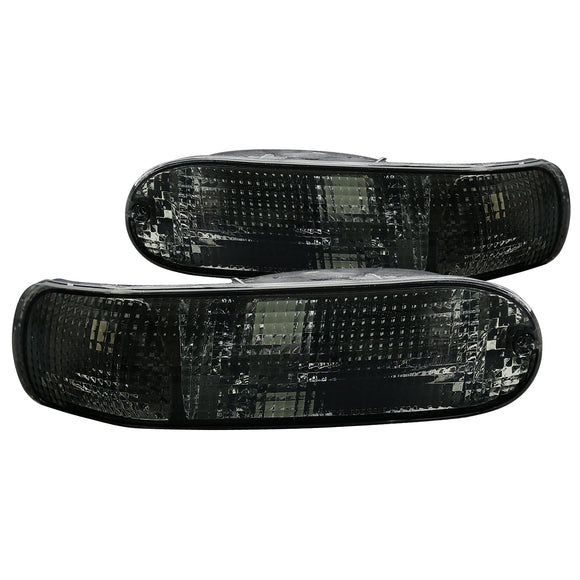 Coolstuffguru Compatible with Mitsubishi Eclipse JDM Smoke Lens Rear Bumper Lights Turning Signal Lamps Pair