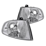 Coolstuffguru Compatible with Honda Civic 2 4 Dr, Chrome Clear Corner Signal Light Pair