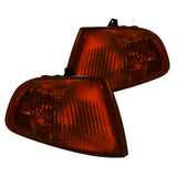 Coolstuffguru Compatible with Honda Civic 2 3 Dr. Smoked Amber Corner Lights