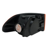 Coolstuffguru Compatible with 92-95 HONDA CIVIC 4DR 4D BLACK HEAD LIGHTS+AMBER CORNER