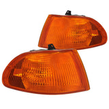 Coolstuffguru Compatible with Honda Civic Dx Ex Lx 4Dr Signal Corner Lights Amber