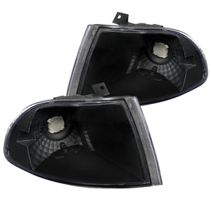 Coolstuffguru Compatible with Honda Civic Ex Dx Lx 4 Door Sedan, Black Housing Black Housing Corner Lights