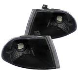 Coolstuffguru Compatible with Honda Civic Ex Dx Lx 4 Door Sedan, Black Housing Black Housing Corner Lights