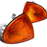 Coolstuffguru Compatible with/Replacement for 1993-1997 Honda Civic Del Sol Amber Corner Lights