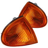 Coolstuffguru Compatible with/Replacement for 1993-1997 Honda Civic Del Sol Amber Corner Lights