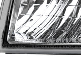 Coolstuffguru Compatible with 97-03 Ford F150 97-02 Expedition Chrome Clear Headlights+Corner Lamp