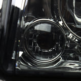 Coolstuffguru Compatible with Dodge Charger Euro Chrome Smoke Headlights Replacement w/ Corner Lamps