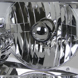 Coolstuffguru Compatible with Ford Ranger Pickup Euro Chrome Headlights+Clear Corner Signal Lamps