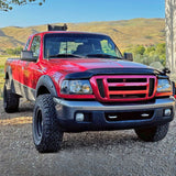 Coolstuffguru Compatible with Ford Ranger Pickup Euro Black Headlights+Clear Corner Signal Lamps