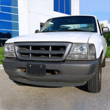 Coolstuffguru Compatible with Ford Ranger Halo Projector Headlight Chrome+Corner Bumper Turn Signal Lamp