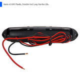 Coolstuffguru Compatible with Glossy Black 97-03 F150 Dual Halo Projector Headlights+Led Drl Driving Fog L