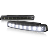Coolstuffguru Pair LED Driving Bumper Black Fog Lamps w/8 SMD LED Bulbs 6000K DC 12V 4W