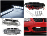 Coolstuffguru Chrome 12 LED Fog Daytime Running Lights Bumper Driving Lamps Pair 1.2W