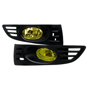 Coolstuffguru Compatible with Honda Accord Ex Lx Coupe 2 Door, Yellow Lens Oem Style Fog Lights Lamps