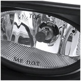 Coolstuffguru Compatible with Honda Accord Ex Dx Lx 4 Dr Oem Style Clear Fog Lights Lamps