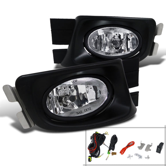 Coolstuffguru Compatible with Honda Accord Ex Dx Lx 4 Dr Oem Style Clear Fog Lights Lamps