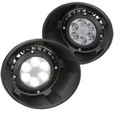 Coolstuffguru Clear Lens LED Fog Lights + Built-In LED Bulbs Included Compatible with Chevy Camaro 2010-2013 L+R Pair Assembly