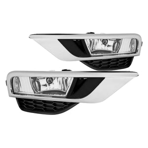 Coolstuffguru Clear Fog Lights Front Driving Bumper Lamps w/ Switch Compatible with Honda CR-V CRV 2015-2016 L+R Pair Assembly