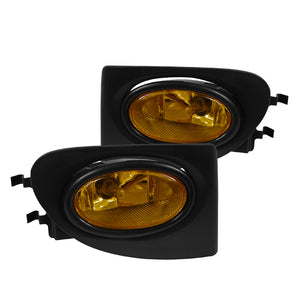 Coolstuffguru Compatible with Honda Civic Si 3DR Amber Lens OEM Style Fog Lights+Bulbs+Switch