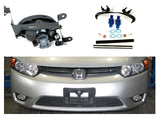 Coolstuffguru Compatible with Honda Civic 2Dr Si Oem Style Clear Fog Lights Lamps