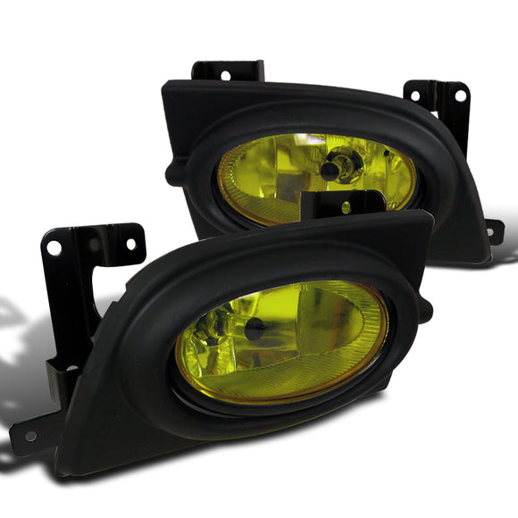 Coolstuffguru Compatible with Honda Civic 4D 4Dr Yellow Oem Style Fog Lights