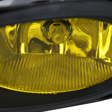 Coolstuffguru Compatible with Honda Civic Black Projector Headlights w/LED DRL Light Bar+Yellow Fog Lamps