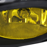 Coolstuffguru Compatible with Honda Civic Dual Halo Black Projector Headlights w/LED DRL+Yellow Fog Lamps