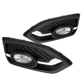 Coolstuffguru Clear Fog Lights Lamps Compatible with Honda Civic 2 Door 2014-2015 L+R Pair Assembly