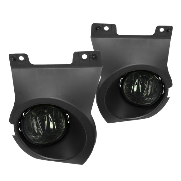 Coolstuffguru Smoke Fog Lights Bumper Lamps w/Switch & Black Bezels Compatible with Ford F150 2011-2014 L+R Pair Assembly