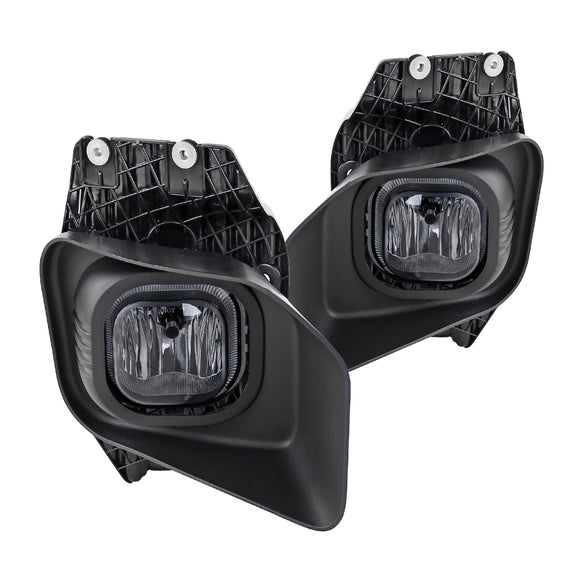 Coolstuffguru Compatible with Ford F250 F350 F450 F550 Super Duty Smoke Lens Fog Lights Kit+Switch