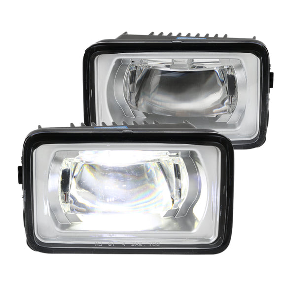 Coolstuffguru Compatible with Ford F150 F250 F350 Super Duty Driving Bumper Clear SMD LED Projector Fog Lights