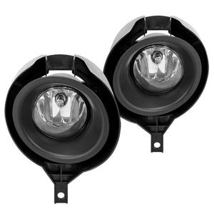 Coolstuffguru Clear Fog Lights Bumper Driving Lamps+Switch+Bezel Compatible with Nissan Frontier 2005-2019 L+R Pair Assembly