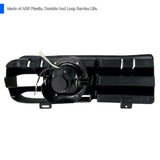 Coolstuffguru Compatible with VW Golf GTI Black Headlights w/Built-in Fog Lamps+Clear Fog Lights+Switch