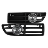 Coolstuffguru Compatible with/Replacement for 1999-2005 Volkswagen Jetta Bora Clear Front Bumper Driving Fog Lights+Bulbs+Switch